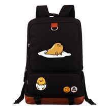 Cartoon Anime Lazy Egg Youth Student Backpack, Large Capacity Travel Bag, Boy's And Girl's Backpack
