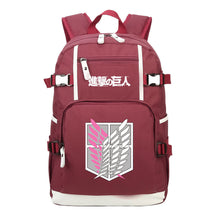 Giant Wings Of Cartoon And Anime Attack Youth Student Backpack, Leisure Travel Backpack