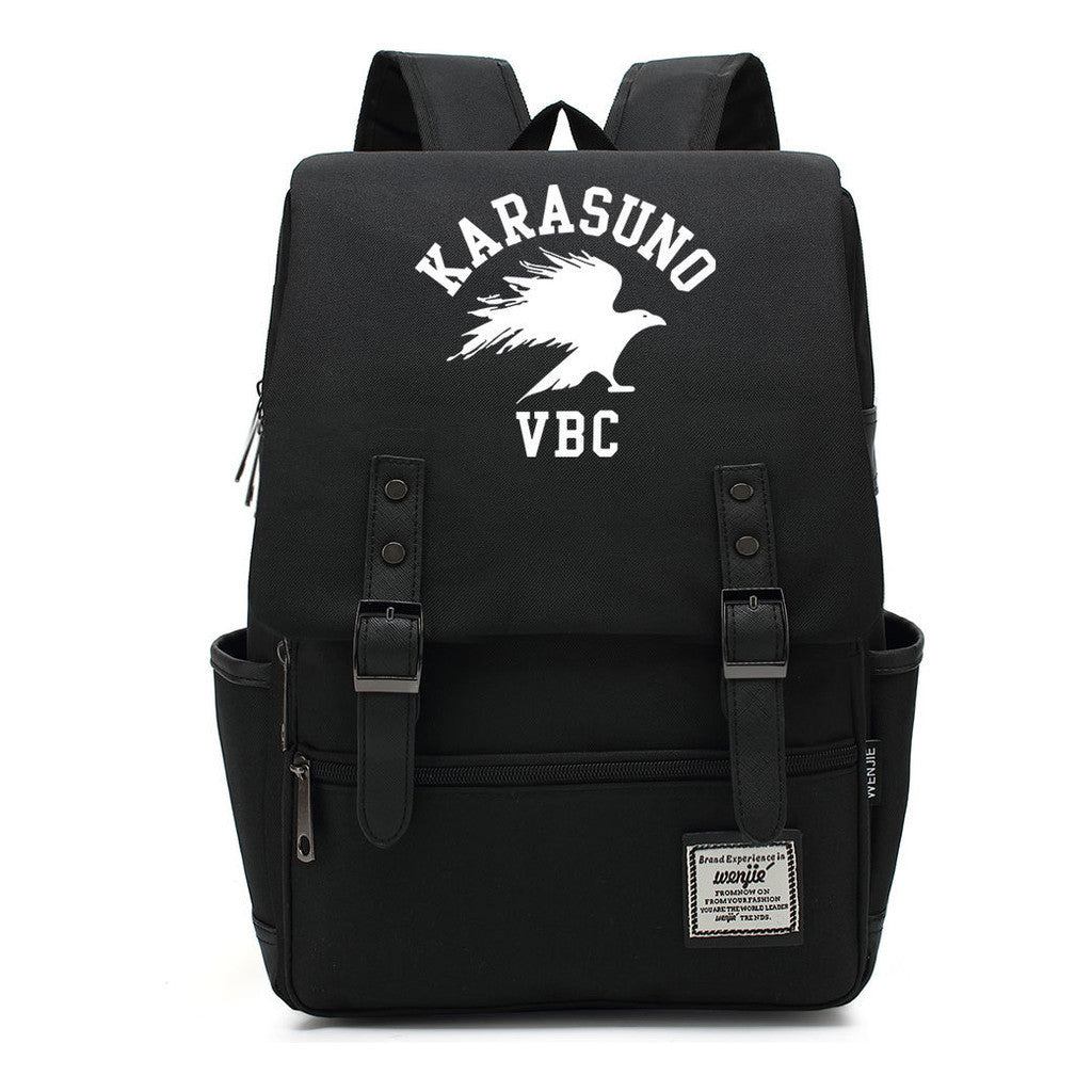 Volleyball Youth Printed Student School Bag Casual Belt Buckle Classic Backpack