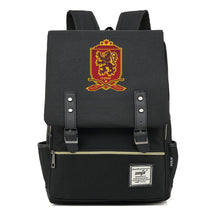 School Of Witchcraft And Wizardry Printed Youth Student Backpack For Men And Women, Casual Belt Buckle, Classic Backpack