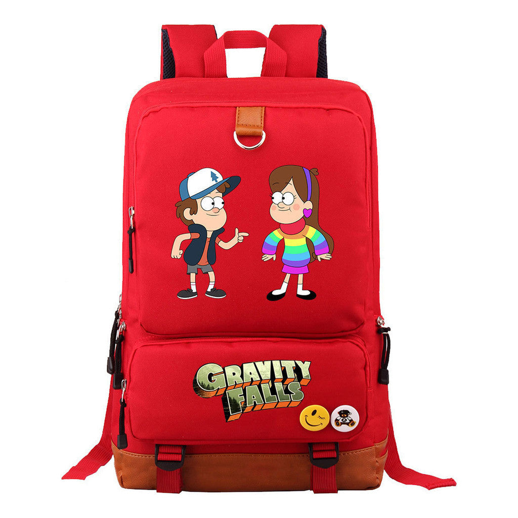 Strange Town Youth Student School Bag Large Capacity Travel Bag Men's And Women's Backpack