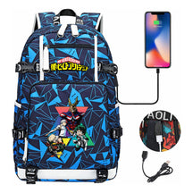 My Heroes Academy Usb Youth Student Backpack For Men And Women's Travel Backpacks