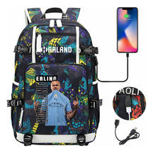 Basketball Star Harland Printed Youth Student Backpack With Large Capacity Leisure Travel Backpack