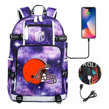 Rugby Team Printed Usb Youth Student Backpack, Leisure Travel Backpack