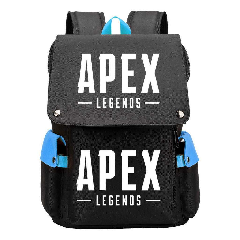 Apex Hero Print Usb Charging Cap Head Style Student School Bag Casual Backpack
