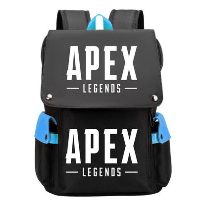 Apex Hero Print Usb Charging Cap Head Style Student School Bag Casual Backpack
