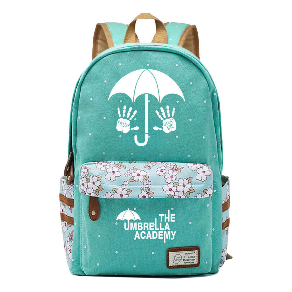 Printed Teenage Girls Backpack, Fashionable And Casual Backpack