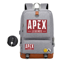 Apex Hero Print Usb Youth School Bag Leisure Travel Backpack