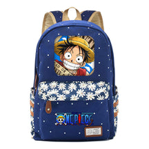 Anime Pirate Wang Lufei Printed Student School Bag Fragmented Flower Leisure Backpack