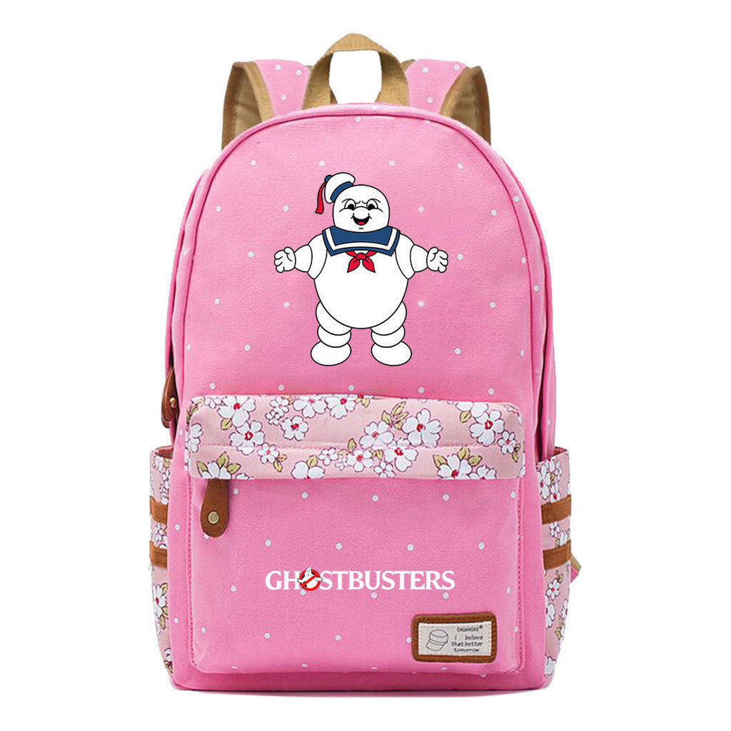 Devil Print Student Backpack, Fashionable And Casual Backpack
