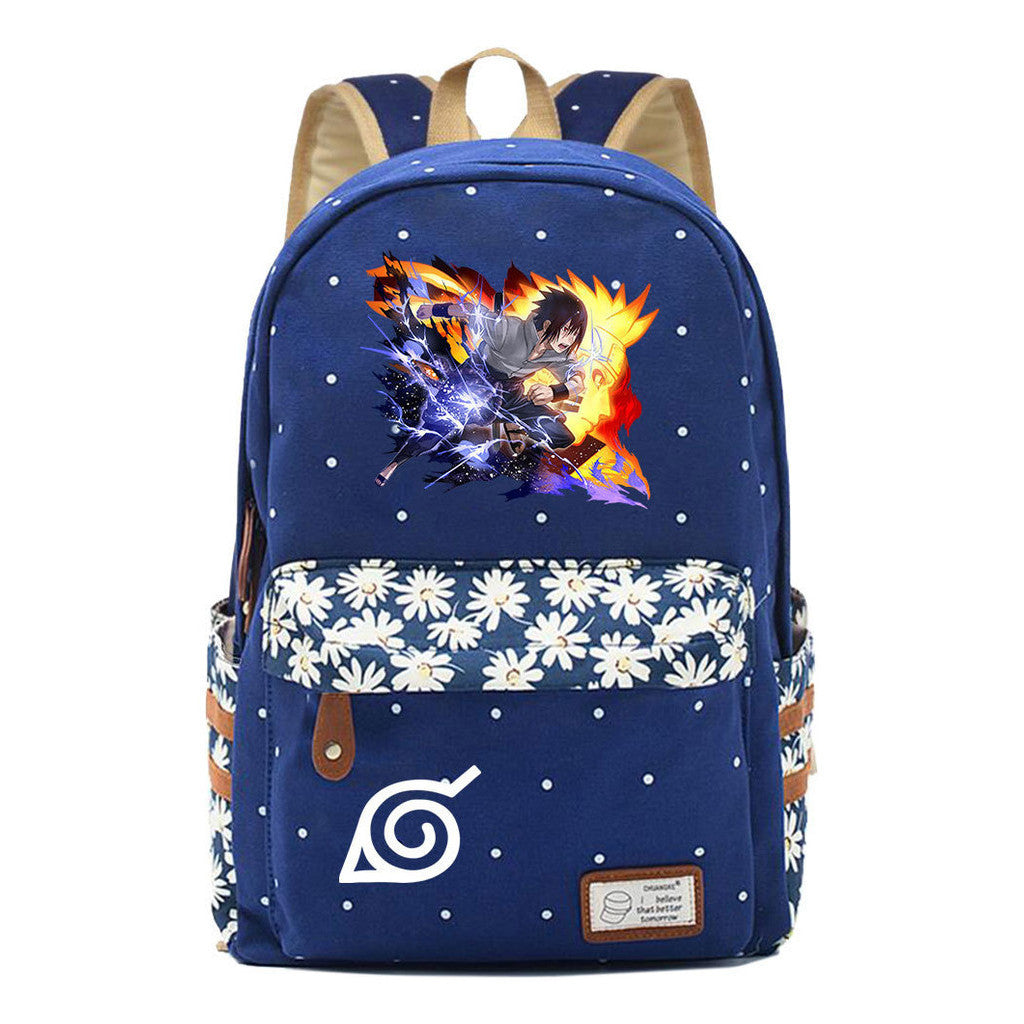 Naruto Youth Student School Bag Fashion Casual Backpack