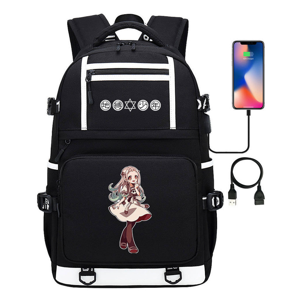 Usb Youth Student School Bag Men's And Women's Backpack Leisure Travel Backpack