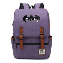 Superhero Batman Print Student Backpack Casual Belt Buckle Classic Backpack