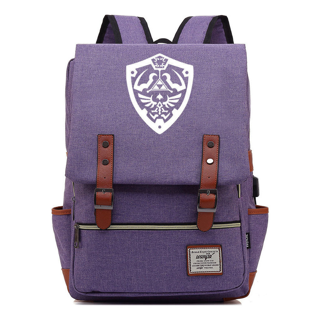 Game The Tear Seal Of The Kingdom Of Zelda Student Backpack Usb Men's And Women's Leisure Backpack