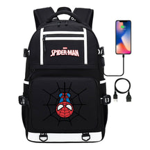 Superhero Printed Youth Student Backpack Men And Women's Leisure Travel Backpack