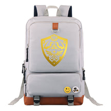 Golden Printed Youth Student Backpack, Travel Bag, Men's And Women's Backpack