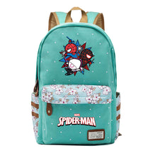 Superhero Printed Student Backpack Men And Women's Leisure Travel Backpack