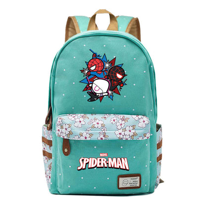 Superhero Printed Student Backpack Men And Women's Leisure Travel Backpack
