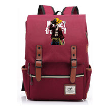Anime Pirate King Luffy Printed Student Backpack For Men And Women With Casual Belt Buckle Classic Backpack