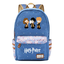 School Of Witchcraft And Wizardry Student Backpack, Floral Canvas, Female Backpack
