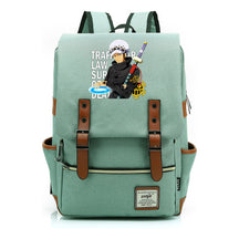 Anime Pirate King Luffy Printed Student School Bag Casual Belt Buckle Classic Backpack