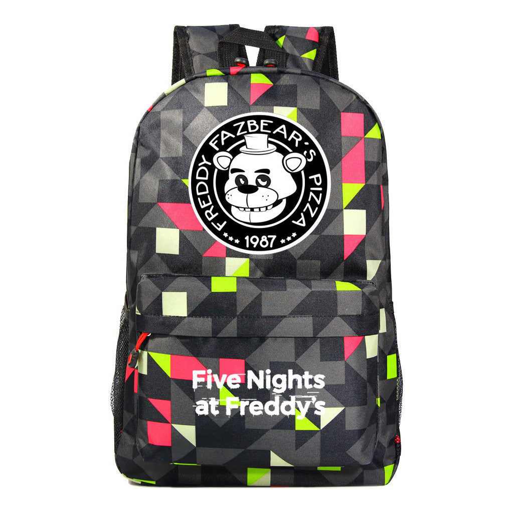 Fashion Toy Bear Game Fashion Starry Sky Youth Student Backpack Men's And Women's Leisure Backpack