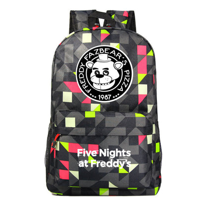 Fashion Toy Bear Game Fashion Starry Sky Youth Student Backpack Men's And Women's Leisure Backpack