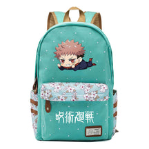 Cartoon Spell Battle Youth Girls Student School Bag Men's And Women's Leisure Canvas Backpack