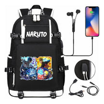 Naruto Usb Large Capacity Youth Student Backpack For Leisure Travel Backpack