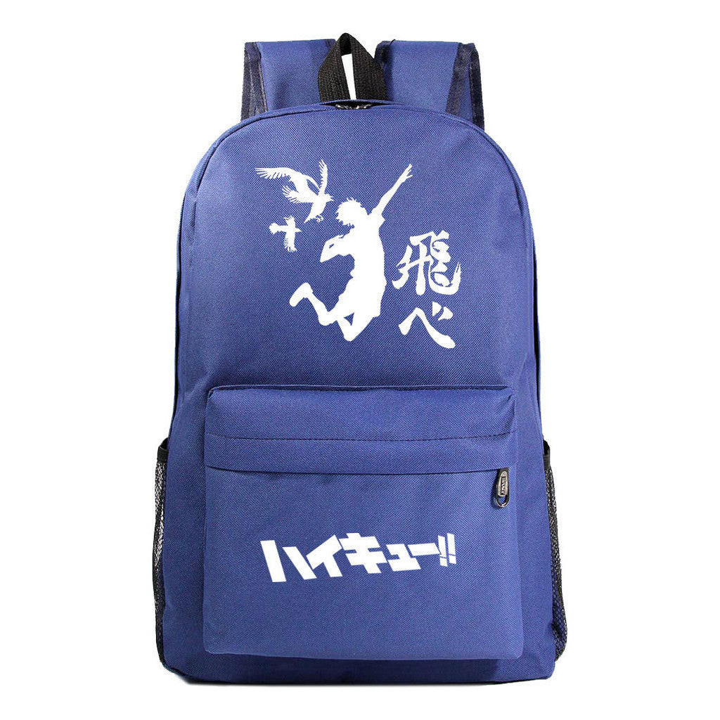 Fashion Volleyball Youth Flying Heart Printed Youth Student School Bag Men's And Women's Leisure Backpack