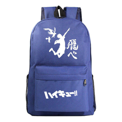 Fashion Volleyball Youth Flying Heart Printed Youth Student School Bag Men's And Women's Leisure Backpack