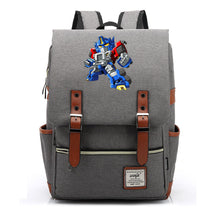 Transformed Mecha Printed Student Backpack For Men And Women's Leisure Backpack