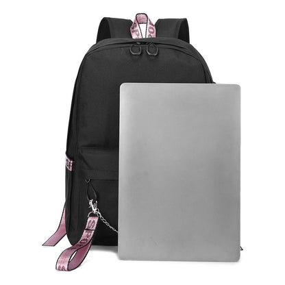 Steel Alchemist Printed Usb Youth Student Backpack For Men And Women's Leisure Travel Backpack