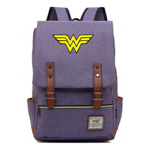 Anime Wonder Woman Printed Youth Student School Bag Men's And Women's Leisure Belt Buckle Backpack