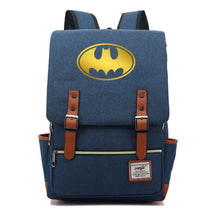 Golden Hero Batman Printed Youth Student School Bag Casual Belt Buckle Classic Backpack