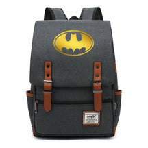Golden Hero Batman Printed Youth Student School Bag Casual Belt Buckle Classic Backpack