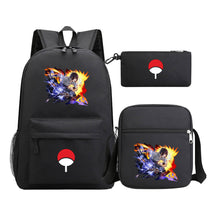 Anime Naruto Starry Sky Youth School Bag Three Piece Set For Men And Women Backpack Set