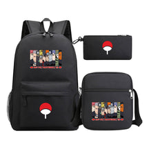 Naruto Starry Sky Youth School Bag Three Piece Set For Boys And Girls Backpack Set