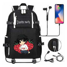 Death Note Usb Large Capacity Youth Student Backpack Men's And Women's Leisure Travel Backpack