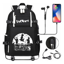 Volleyball Youth Usb Large Capacity Youth Student School Bag Men's And Women's Leisure Travel Backpack