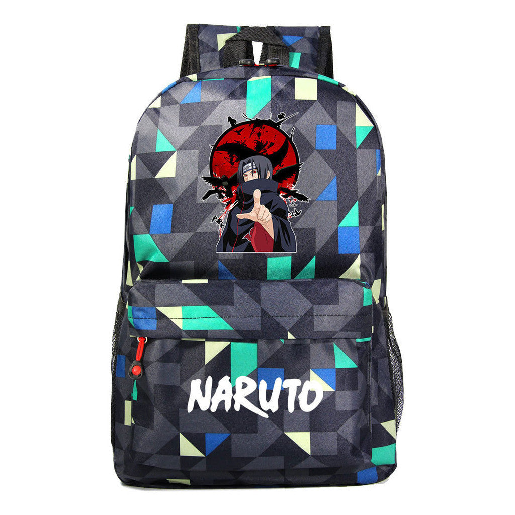 Cartoon Day Manga Naruto Starry Sky Print Simple Teen Student School Bag Men's And Women's Leisure Travel Backpack
