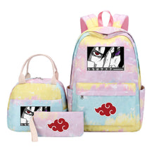 Naruto Teenage Girls School Bag Lunch Bag Three Piece Backpack Set