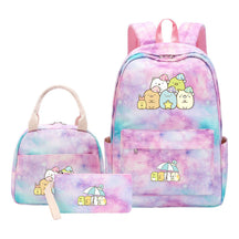 Corner Biology Student School Bag Lunch Bag Three Piece Set Backpack Set