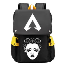 Apex Hero Print Usb Charging Cap Head Style Student School Bag Casual Backpack