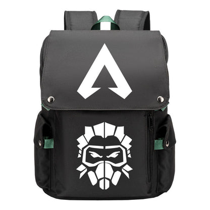 Apex Hero Print Usb Charging Cap Head Style Student School Bag Casual Backpack