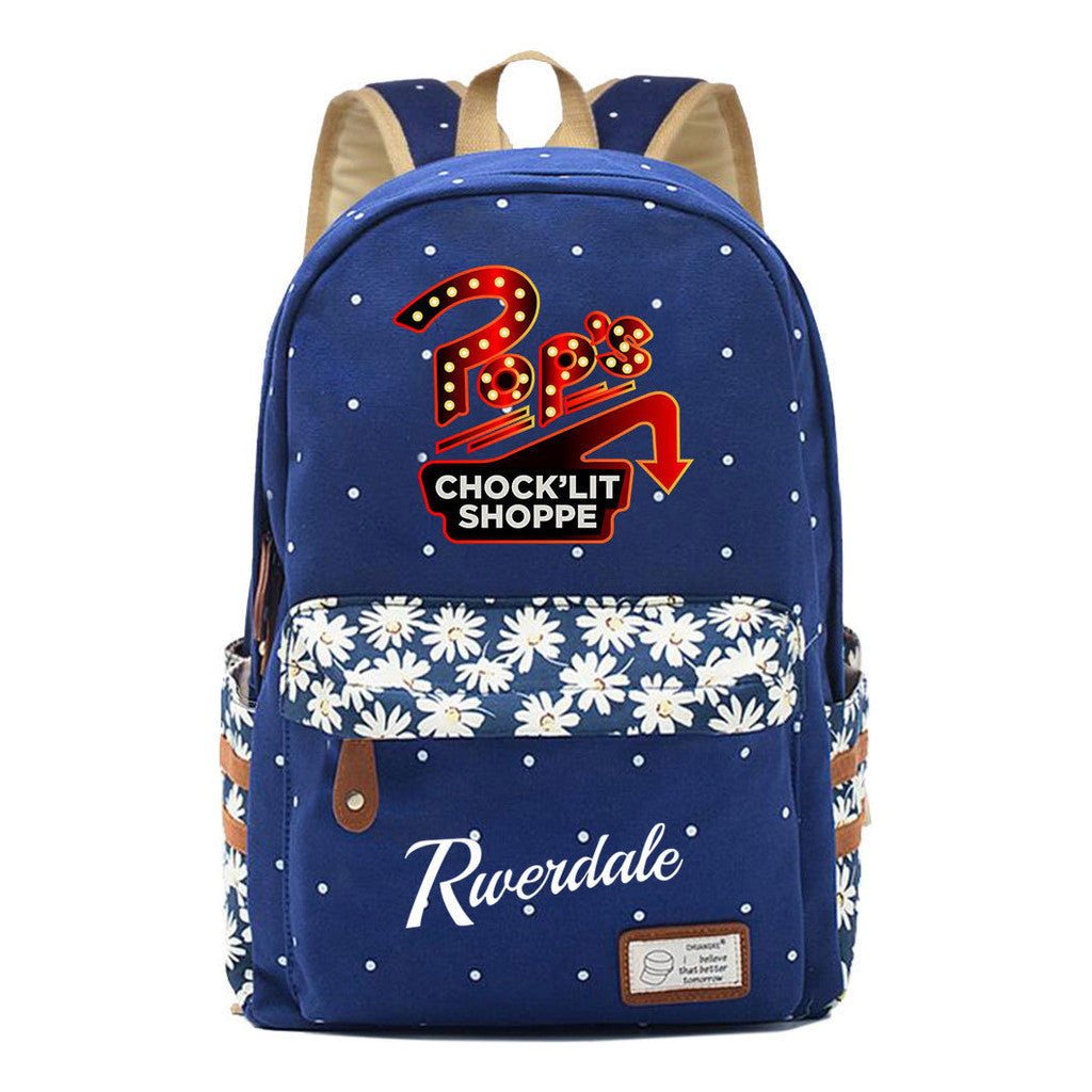 Valley Town Printed Student School Bag Fashion Leisure Backpack