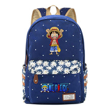 Anime Pirate Wang Lufei Printed Student School Bag Fragmented Flower Leisure Backpack