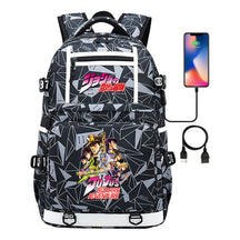 Comic Joe's Wonderful Adventure Print Usb Youth Student Backpack For Men And Women's Leisure Travel Backpack