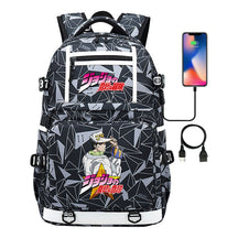 Comic Joe's Wonderful Adventure Print Usb Youth Student Backpack For Men And Women's Leisure Travel Backpack