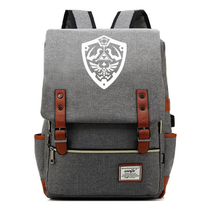 Game The Tear Seal Of The Kingdom Of Zelda Student Backpack Usb Men's And Women's Leisure Backpack